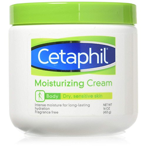 Cetaphil Moisturizing Cream for Dry Sensitive Skin, Long Lasting Hydration, IJSB Fragrance/Free 16 oz (Pack of 2)