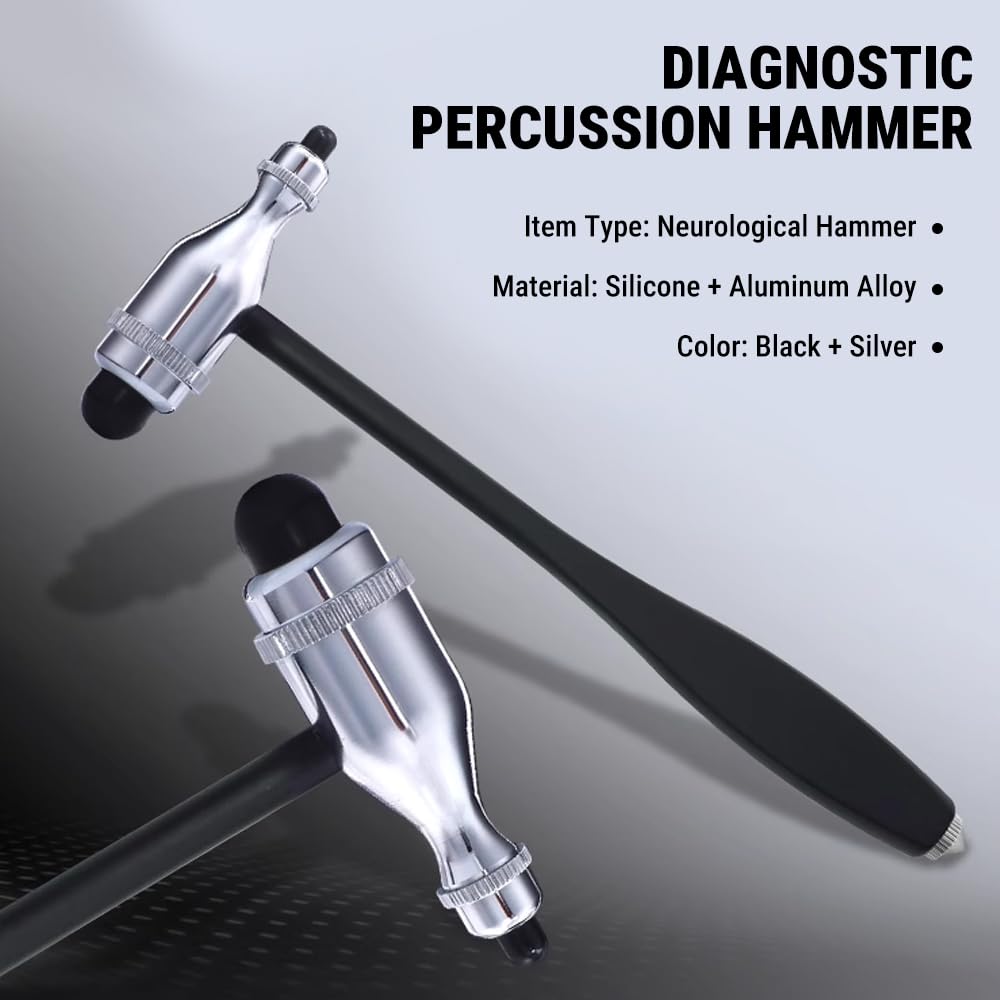 Marteau à réflexes, marteau neurologique médical, réflexe musculaire, marteau à percussion diagnostique, outil de Massage de relaxation pour le dos, les soins de santé