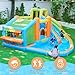 Yaheetech Inflatable Bounce House, Water Bouncer Castle for Kids Aged 3-10 W/Splash Pool, Toy Market Stand, Bouncer Area, Slide, Climbing Wall, Storage Bag, 520W Blower for Outdoor Backyard