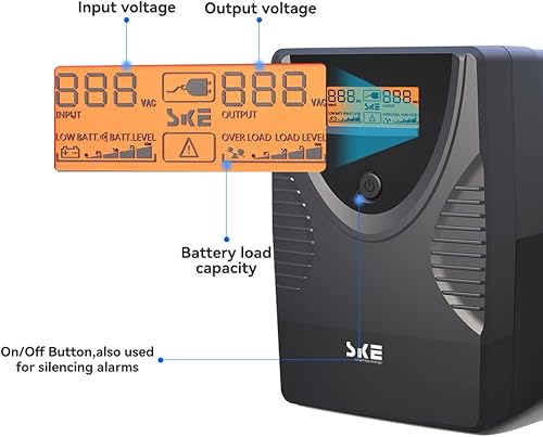 Miniatura 4 de Protección contra sobretensiones y respaldo de batería 425VA240W, Unidades de suministro de energía ininterrumpida para computadora, Pantalla LCD