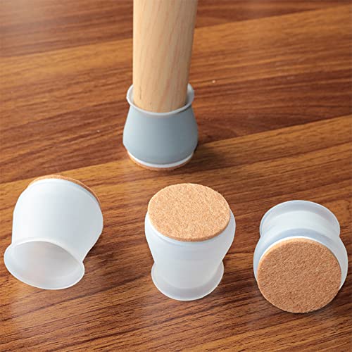 hyndrix Silicone Chair Leg Floor Protectors Chair Leg caps for