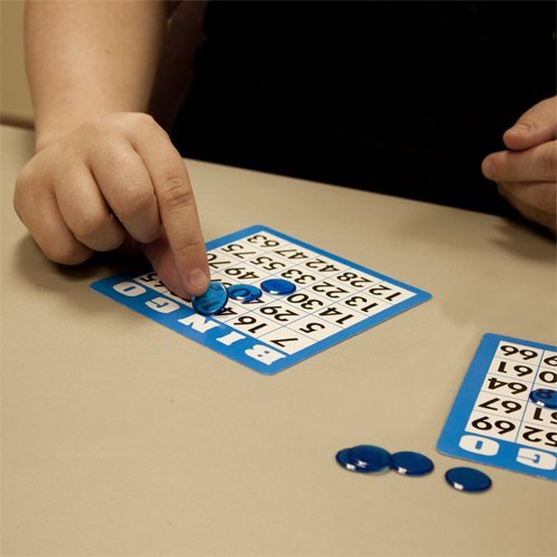 Royal Bingo Supplies 100 Red Bingo Cards with Unique Numbers
