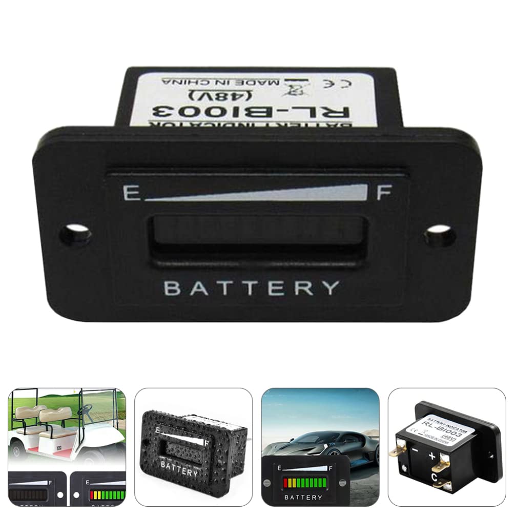 FAVOMOTO 1pc Battery Indicator Voltmeter for Vehicles Led Display Electric Gauge Battery for Motorcycles and Electric Motors