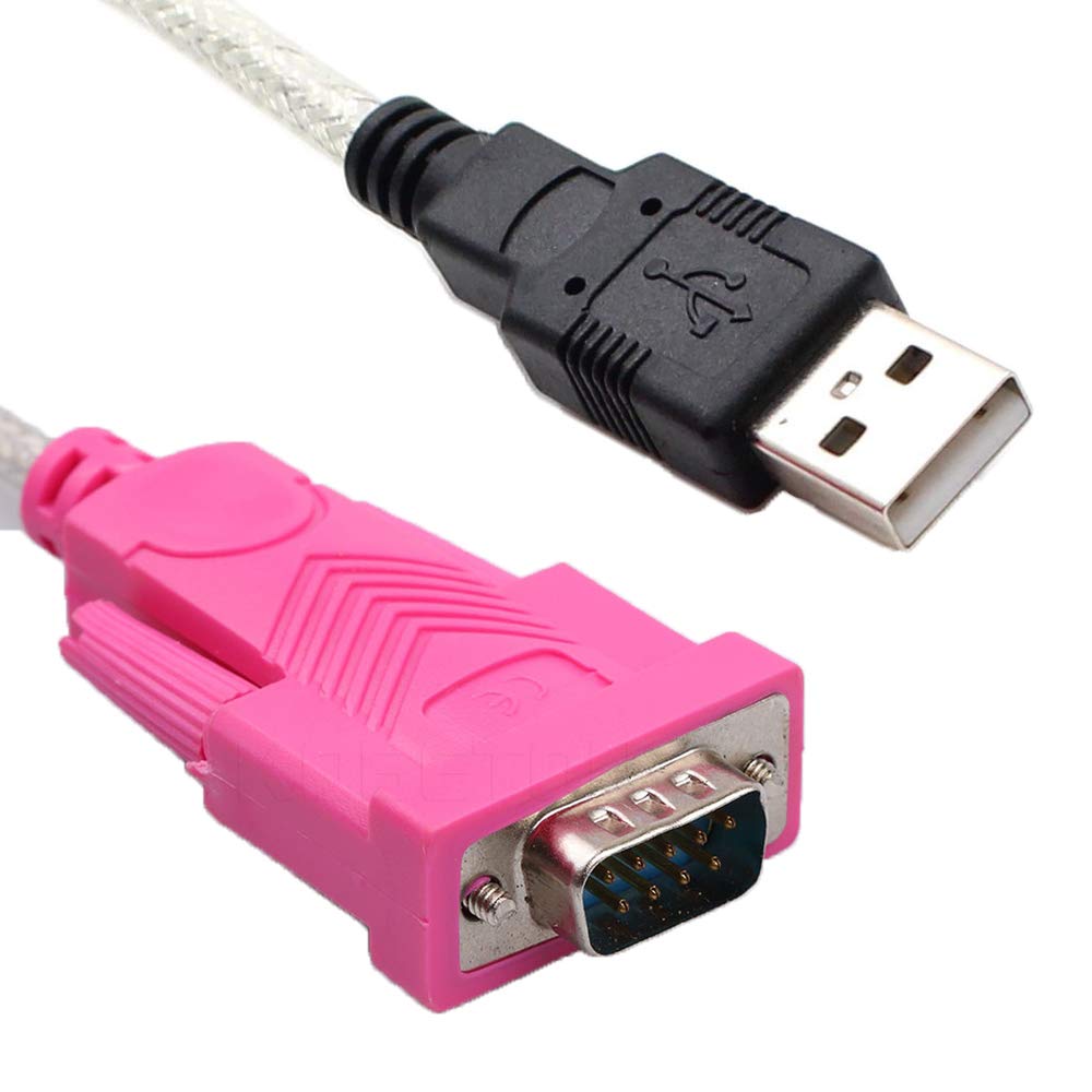 ウララさん専用 OXYURA USB to RS232 Serial (Not VGA) Cable Converter Adapter (Pink