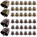 CDOKY 40 PCS Cow Bells, Grazing Copper Bells, Metal Cow Bells with Crisp Sound, Loud Animal Copper Bronze Bells, Vintage Grazing Bells for Cow Horse Sheep, 2 Colors
