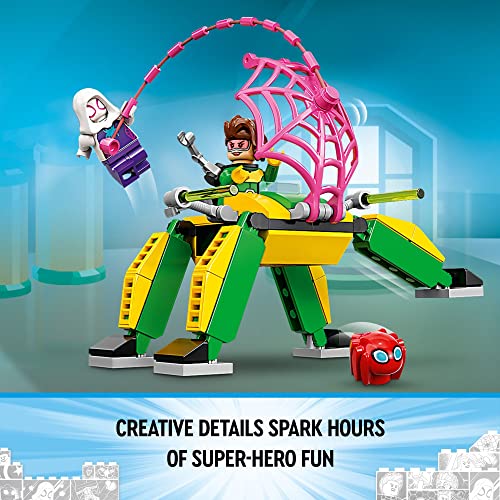 LEGO Marvel Spidey and His Amazing Friends Spider-Man at Doc Ock’s Lab 10783 Building Kit; Super-Hero Playset with Spider-Man - Image 4