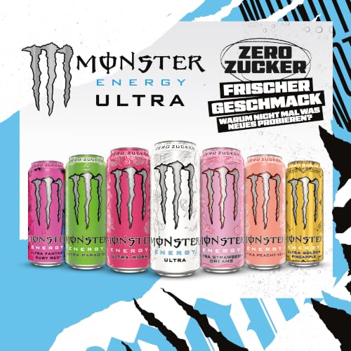 Monster Ultra White, Energy Drink ohne Zucker, Einweg Dosen, 12 x 500 ml – Ansicht 5
