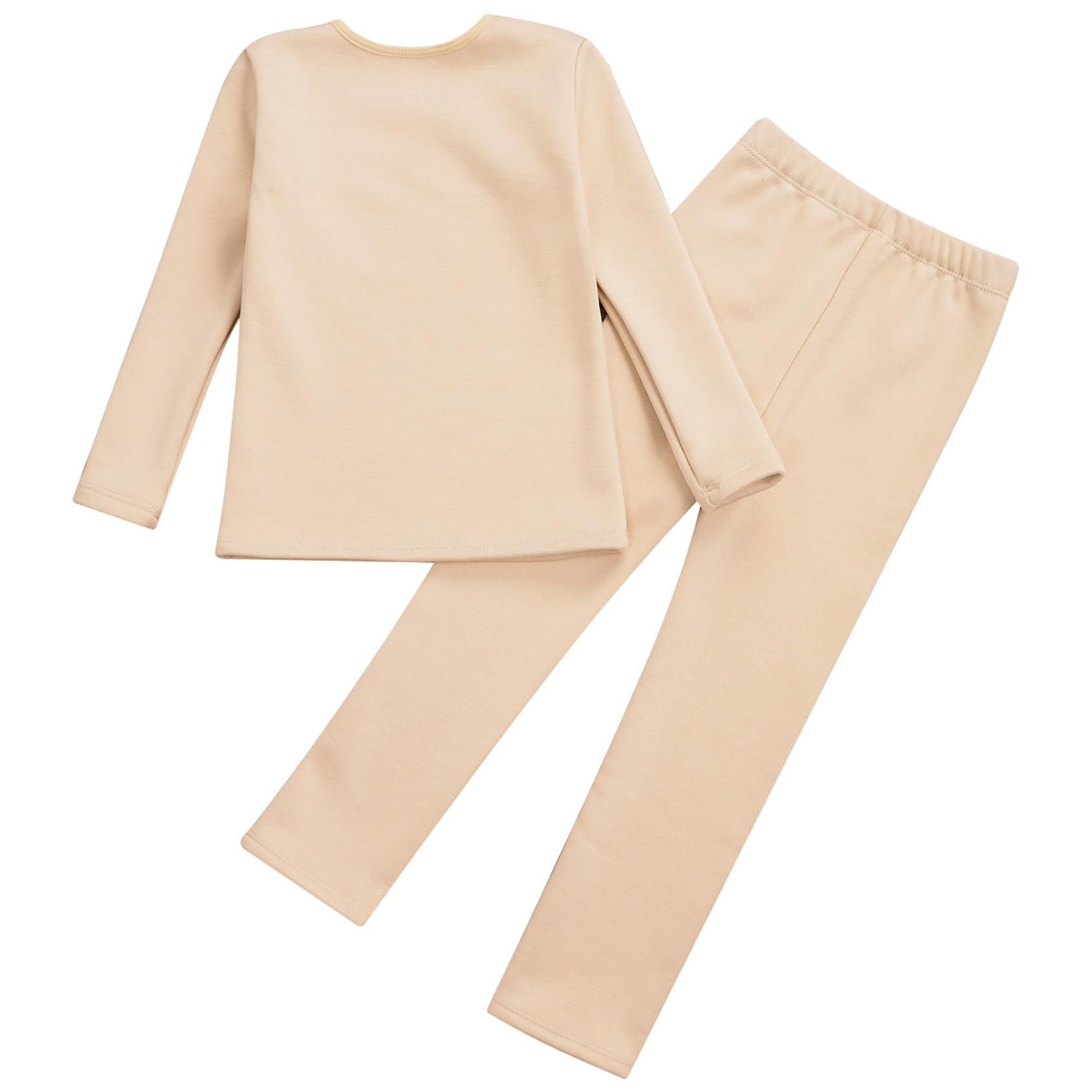 Enfant Fille sous-vêtement Thermique Polaire Chaud Ensemble Haut et Pantalon Tenue Sport Danse 3-16 Ans