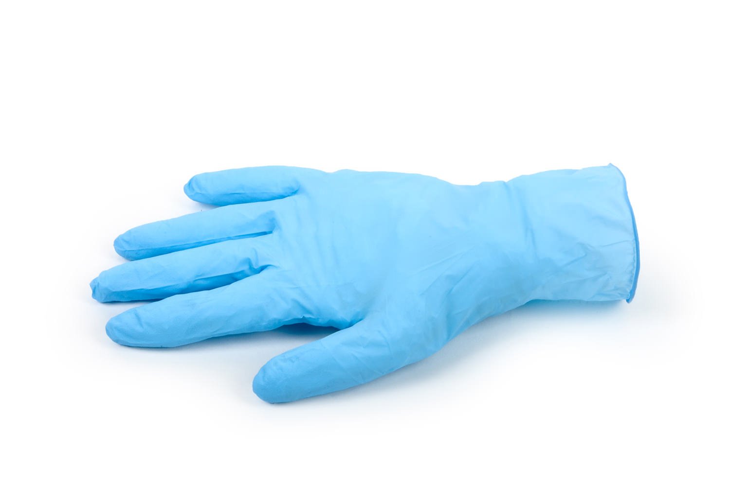 Semy Care - Guantes de nitrilo sin polvo (talla M, AQL 1,5, 10 paquetes de 100 guantes), color azul