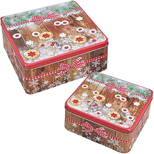 MiraHome Keksdosen 4er Set - 2,5L Transparente Plätzchendosen Für Weihnachten