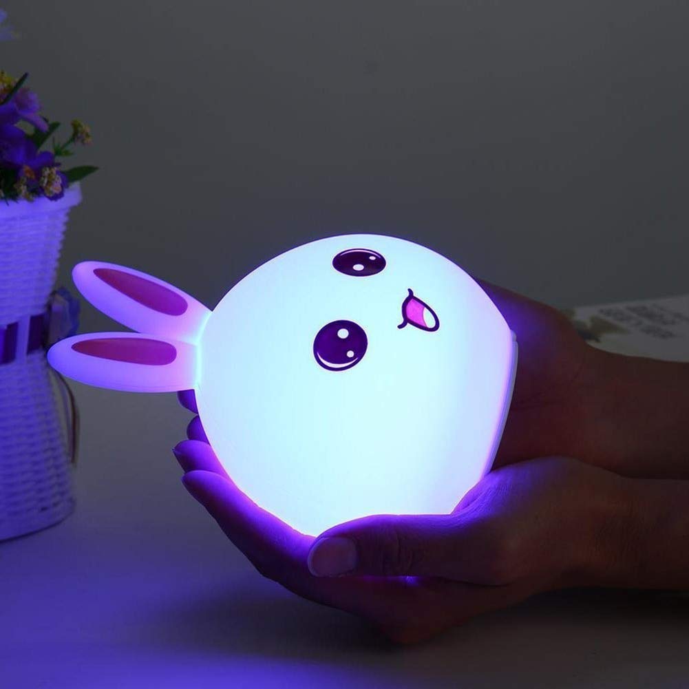 LED-Lampe, Nachtlicht, Kinder, Sleeping Bedside Lampe, USB, Silikon, Berührungssensor, Illusionslampe