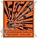 EXPLOSIONSGEFÄHRLICH EXPLOSIVE EXPLOSIF Sicherheits-Warnschild 100mm Auto & Motorrad Aufkleber, Vinyl Sticker