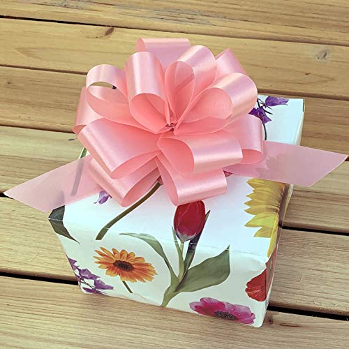 Easter Pull Bows Variety Pack - 5" Wide, Set Of 30, Pastel Pink, Light Blue, Yellow, Mint Green, Lavender, Spring Colors, Gift Bows, Summer, Birthday, Fundraiser #TOP3