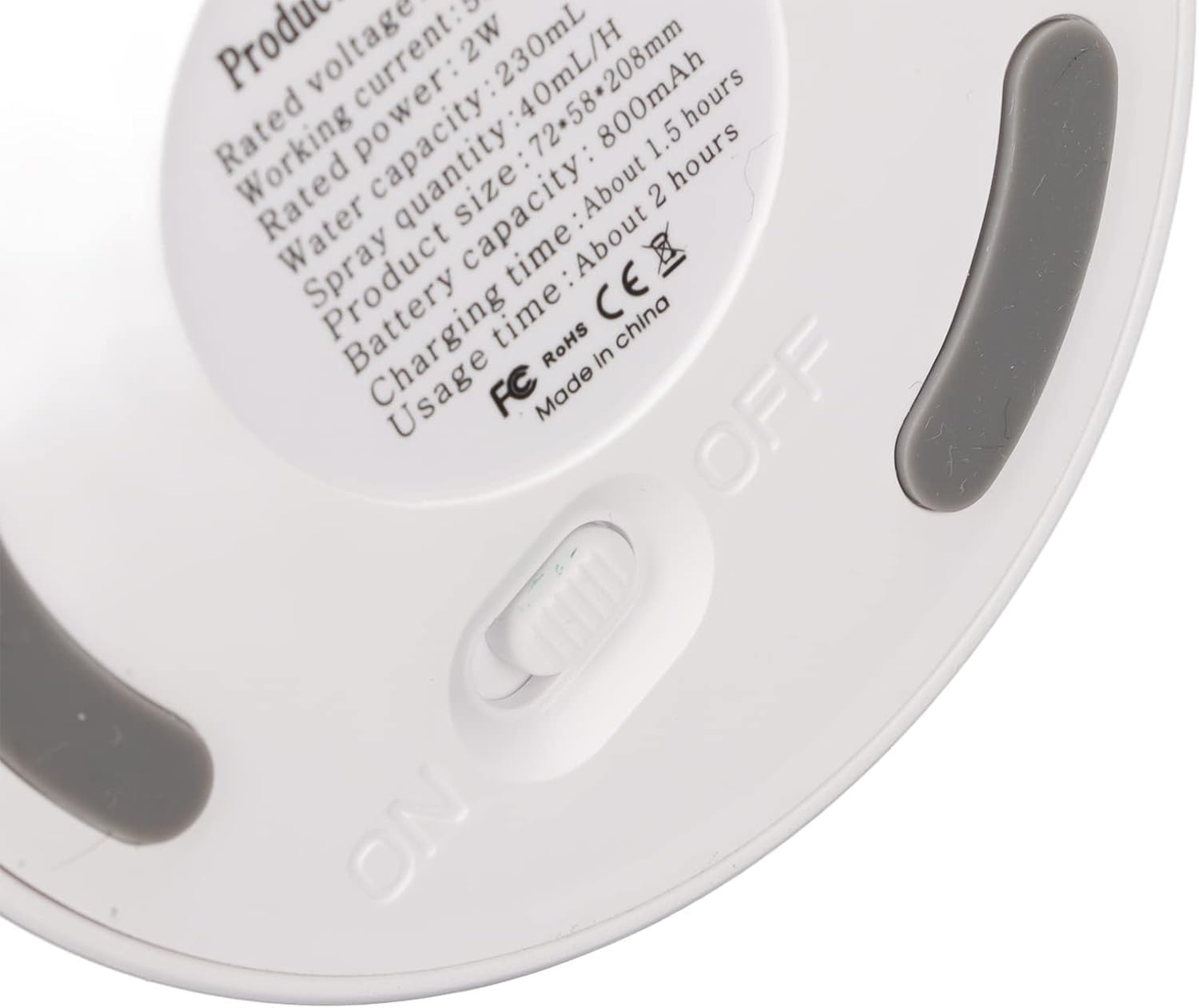 Domésticos Humidificador, Mini humidificador de tamaño Compacto, Tanque de Agua de 230 ml, pulverizador de 2 Niveles for Sala de Estar, Oficina, vehículo