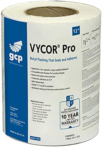 Grace Vycor Pro Self Adhered Window and Door Flashing - 6 Inch - Single Roll