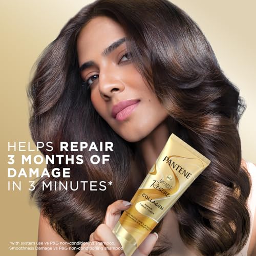 Image of Pantene Miracle Rescue Collagen Conditioner|Damage Repair Conditioner Infused with Pro-V and Collagen for Frizzy, Dry and Damaged Hair|Helps Repairs 3 Months of Damage in 3 Minutes|200ml, 1 Count