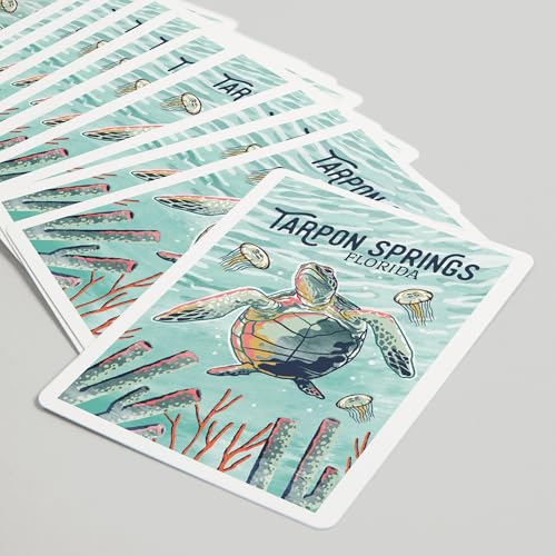 Baraja de 52 cartas Poker Tarpon Springs Florida miniatura 5