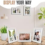 Houseables 4x6 Picture Frames Set, 12 Pack, Glass, White, Multi Photo Kit, Gallery Wall Décor, Tabletop Display, Horizontal or Vertical Frame Hanging Mount, For Desk, Family Mural, Collage Bundle - Image 4