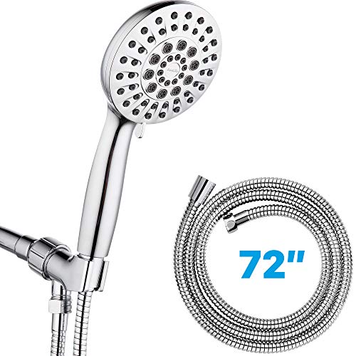 Awelife Handheld Shower Head with Hose, 4.3" Rain Shower Head High Pressure