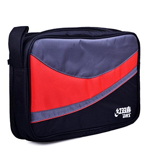 DHS Ping Pong Paddle Case for 2 Table Tennis Rackets Bag