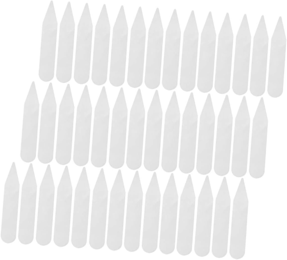 200pcs Collar Stays for Men Shirts Bend-resistant Transparent Pet Prevents Drooping Collars for Dress Shirts and Casual Wear