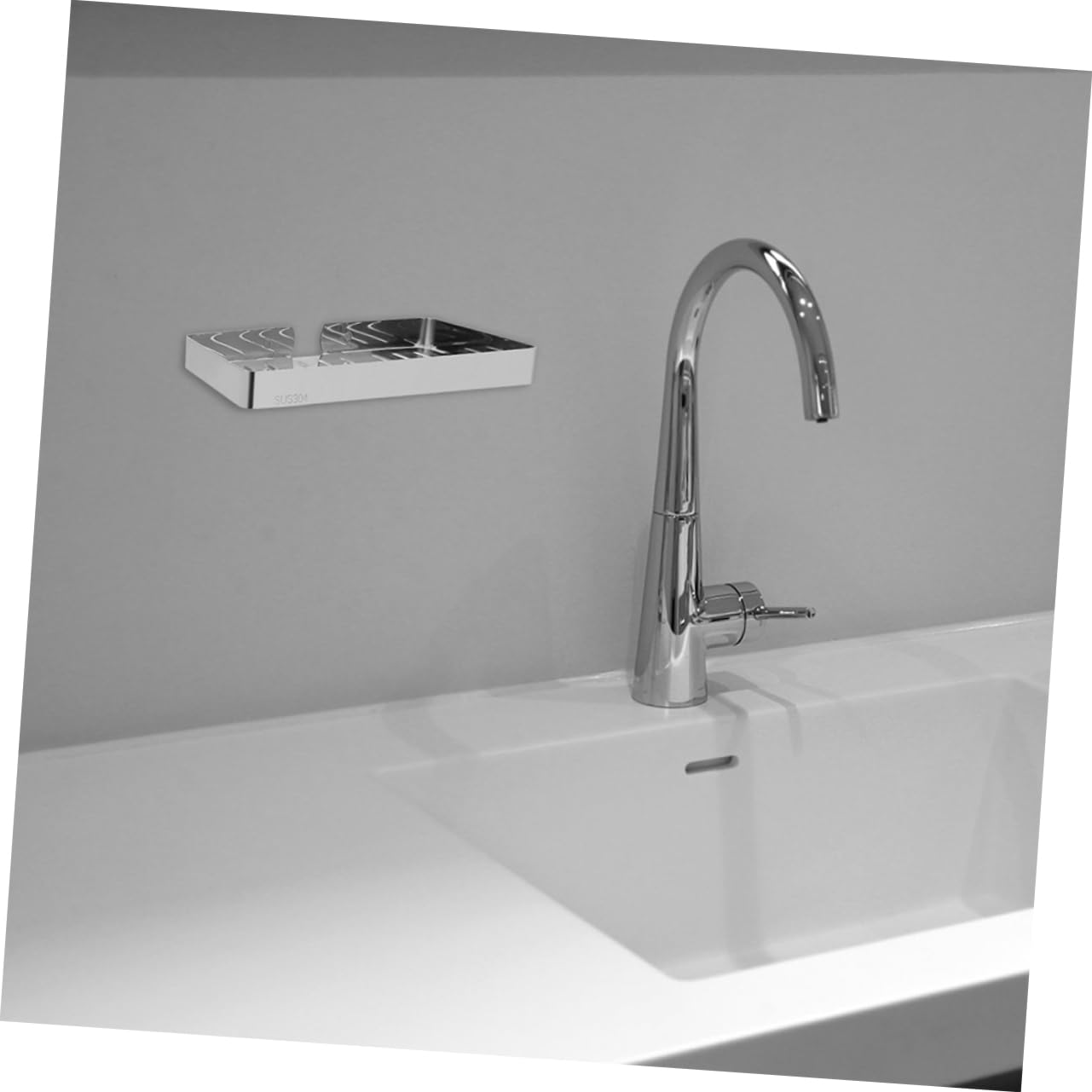 Jabonera de Acero Inoxidable Plata para Pared, 2 Piezas