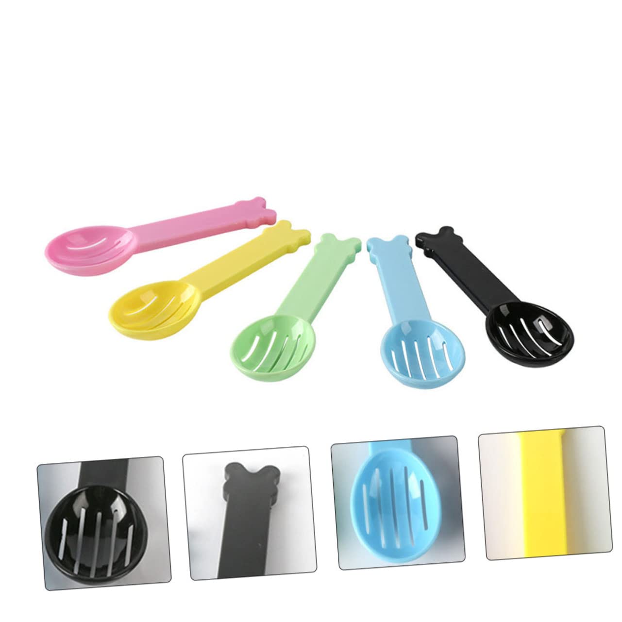 Paletta per lettiera per Gatti, 15 Pezzi di Sabbia for criceti, Cucchiaio for for, Paletta for Escrementi Cane con Attacco for Sacchetto, Pale for