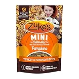 Zuke’s Mini Naturals Dog Training Treats for Dogs of All Sizes, Pet Treats made with Real Turkey and Pumpkin, 5 oz. Resealable Pouch - 5 oz. Bag