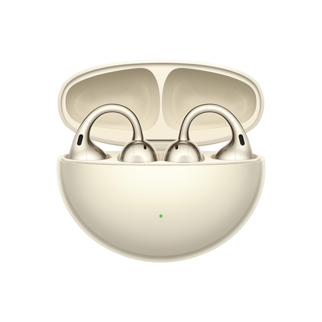 OPPO Enco Clip2 Auricolari Aperti, Suono Dynaudio, Doppio Driver, Chiamate a Conduzione Ossea, Bluetooth 6.1, Traduzione IA, 40h Batteria, IP55 Impermeabile, Oro