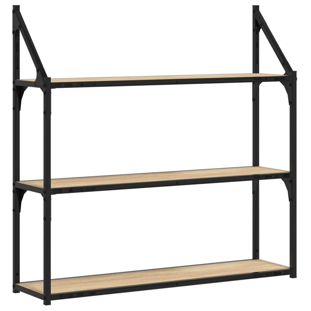 Générique étagère Murale 3 Niveaux chêne Sonoma 80x21x78,5 cm,835455