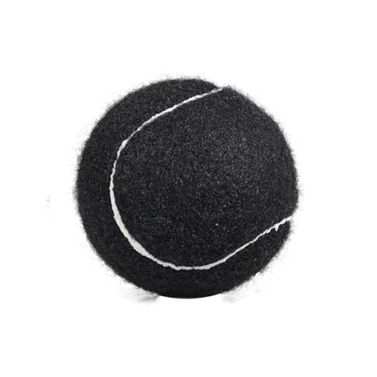 XIAOJUN Lot de 6 balles de tennis élastiques 66 mm pour débutants, noir
