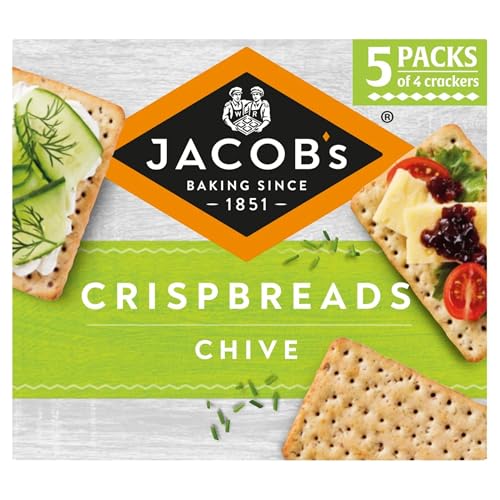 JACOBS Crispbreads Chive Crackers 5 x 38g 190g
