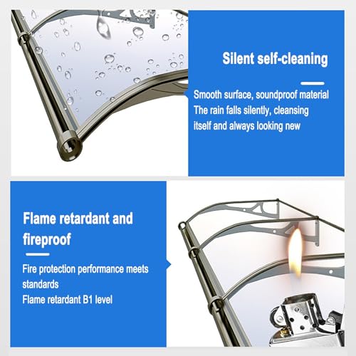 Solution de protection et d'abri extérieur en polycarbonate pour fenêtre