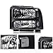 PIT66 Front Headlight Headlamps Assembly Left & Right Compatible with Ford F250 F350 F450 F550 Super Duty 1999-2004 Fit Ford Excursion 2000-2004 Clear lens Black Housing Clear Reflector