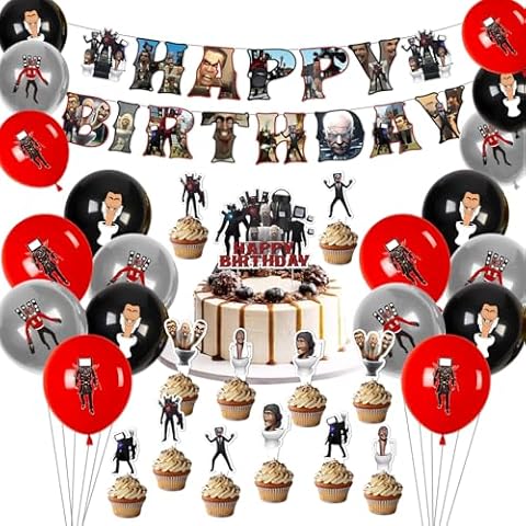 Dekewe 32 PCS Birthday Party Supplies Cover