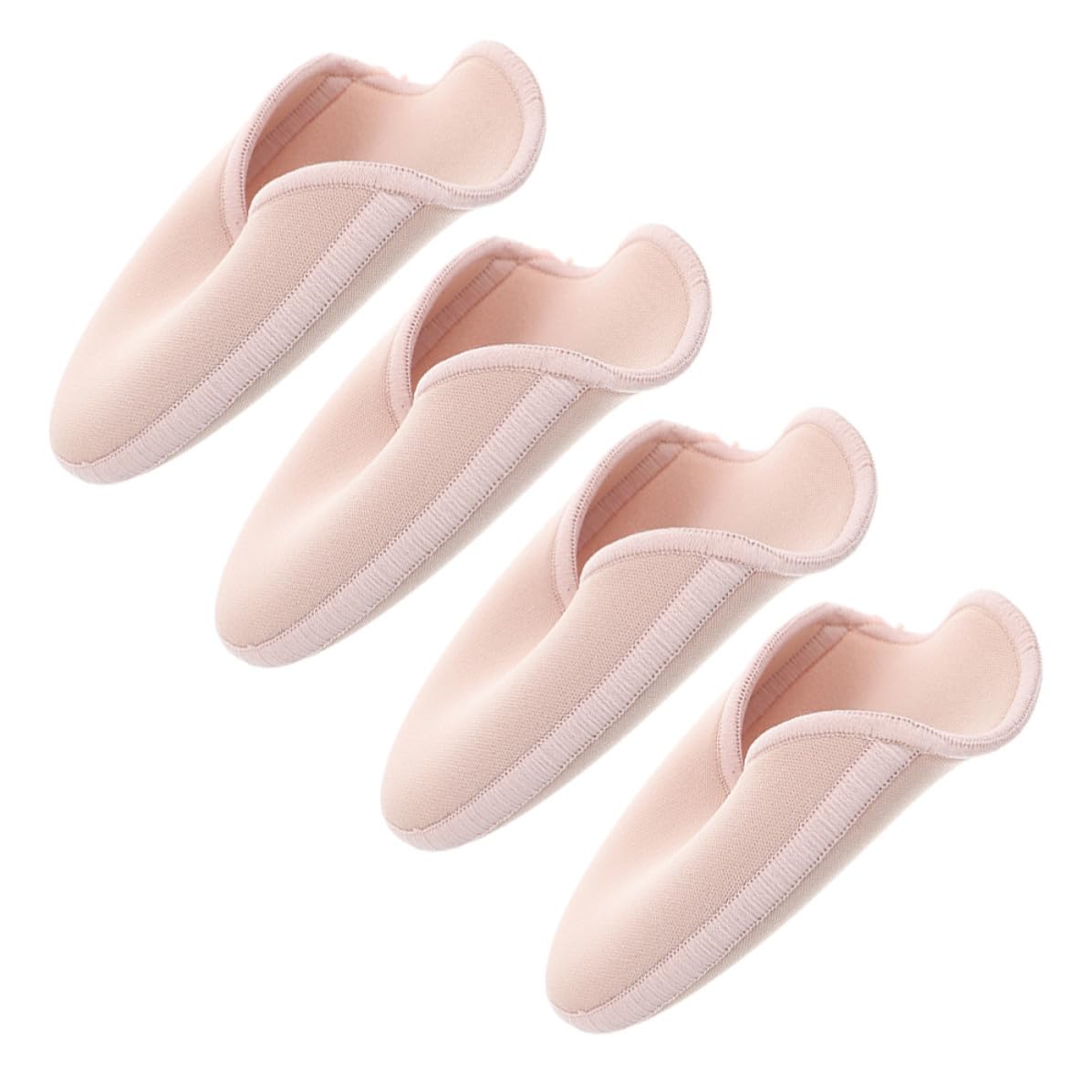 TOPBATHY 16 Stück Ballettschuh Zehenkappen aus Stoff, Halbe Größe