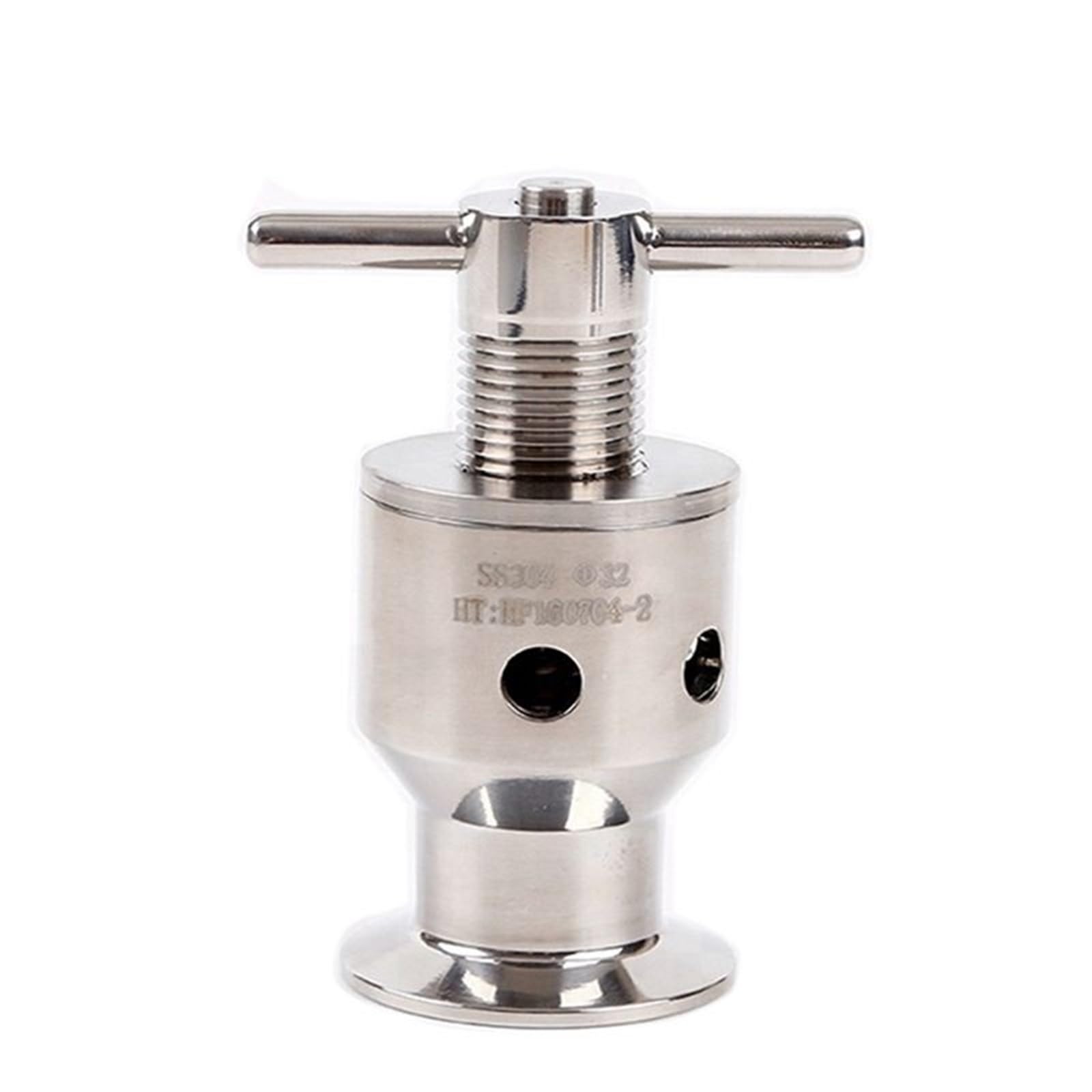 Soupape de sécurité tri-clamp évite la surpression sur tube inox SUS304 de 32 mm