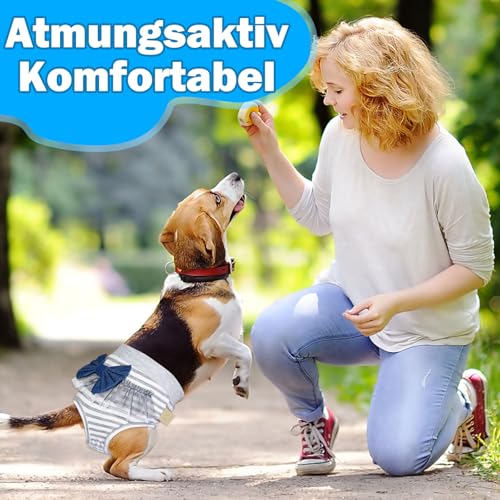 Inkontinenz-Windel Für Hündinnen - Wasserdichte Hundewindel Mit Druckknöpfen