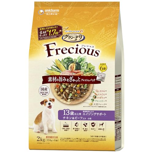 グラン・デリ フレシャス（Frecious）ドッグフード ドライ [13歳以上用] チキン＆ビーフ 2kg【国産】
