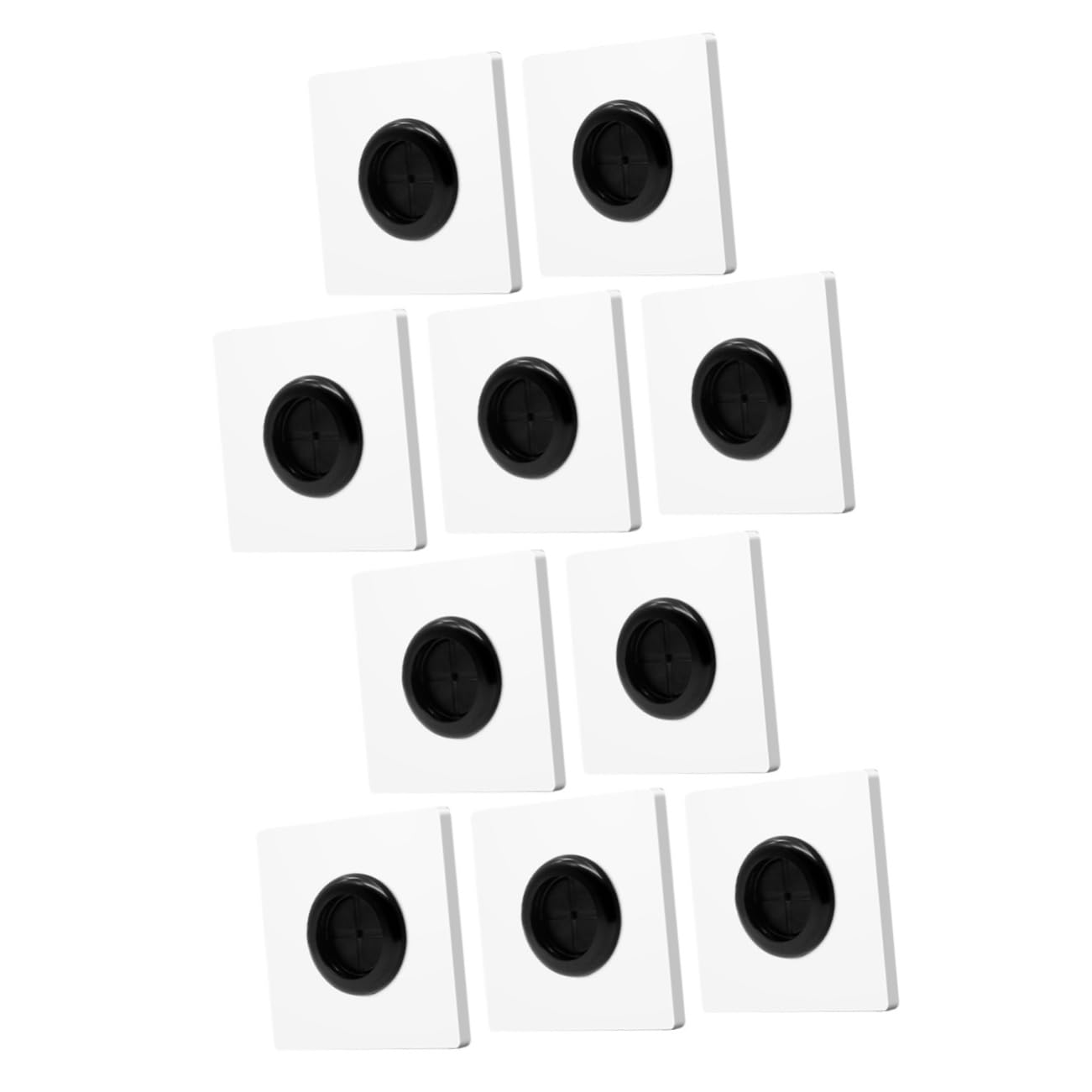 Plaque de passage de câbles pratique avec écrou en caoutchouc isolant et flexible, lot de 10