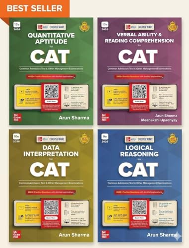 Image of CAT Arun Sharma - 2026-27 - QA + Verbal + DI + LR - Combo Set of 4 Books - All Courseware Books Which Include QR Scanner for Free Access to Online ... Questions, eBook etc. - FOR 2026-27 eXAMS