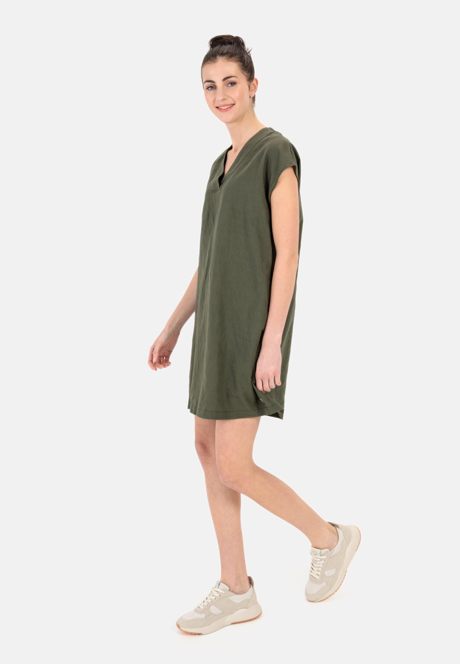camel active Damen Schlupfkleid im sommerlichen Leinenmix