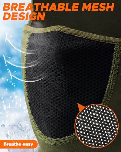 Image of Balaclava Face Ski Mask with Movable Design for Men Women-Fleece Winter Face Covering for Cold Weather Skiing Outdoor Work