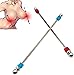 Metal Pezón Pinzas 2 Pcs Pezón Pinzas SM Erótico Ajustable Pezón Pinzas Clítoris Pezón Masaje Masturbación Bdsms Juguetes Extreme para Fetiche Hombres Mujeres Parejas Esclavo (rojo + azul)
