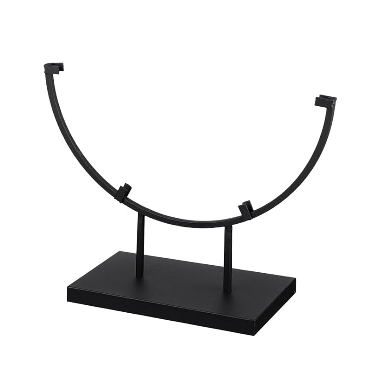 Ksikdeg Round Metal Display Stand for Showcasing Pictures and Decors Items Stained Glass Decorative Art Base Organizers Round Metal Display Stand