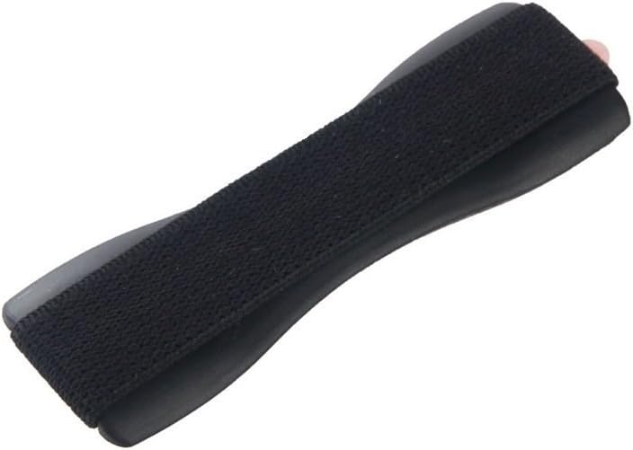 Finger Grip Elastic Selfie Strap Phone Holder Mount For Smartphone iPhone 5 6 S6 (Black)