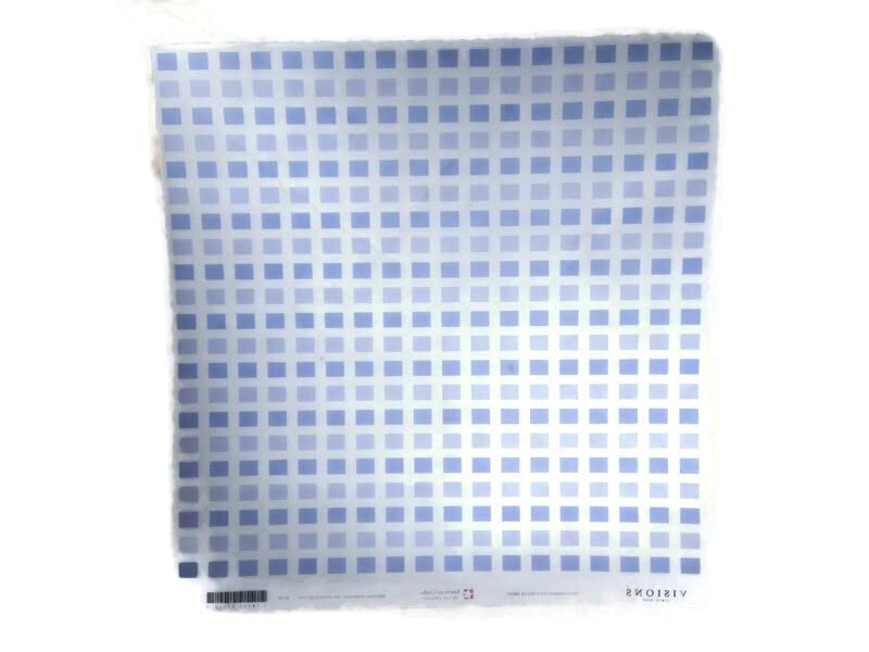 Vellum Paper Blue Squares 12x12