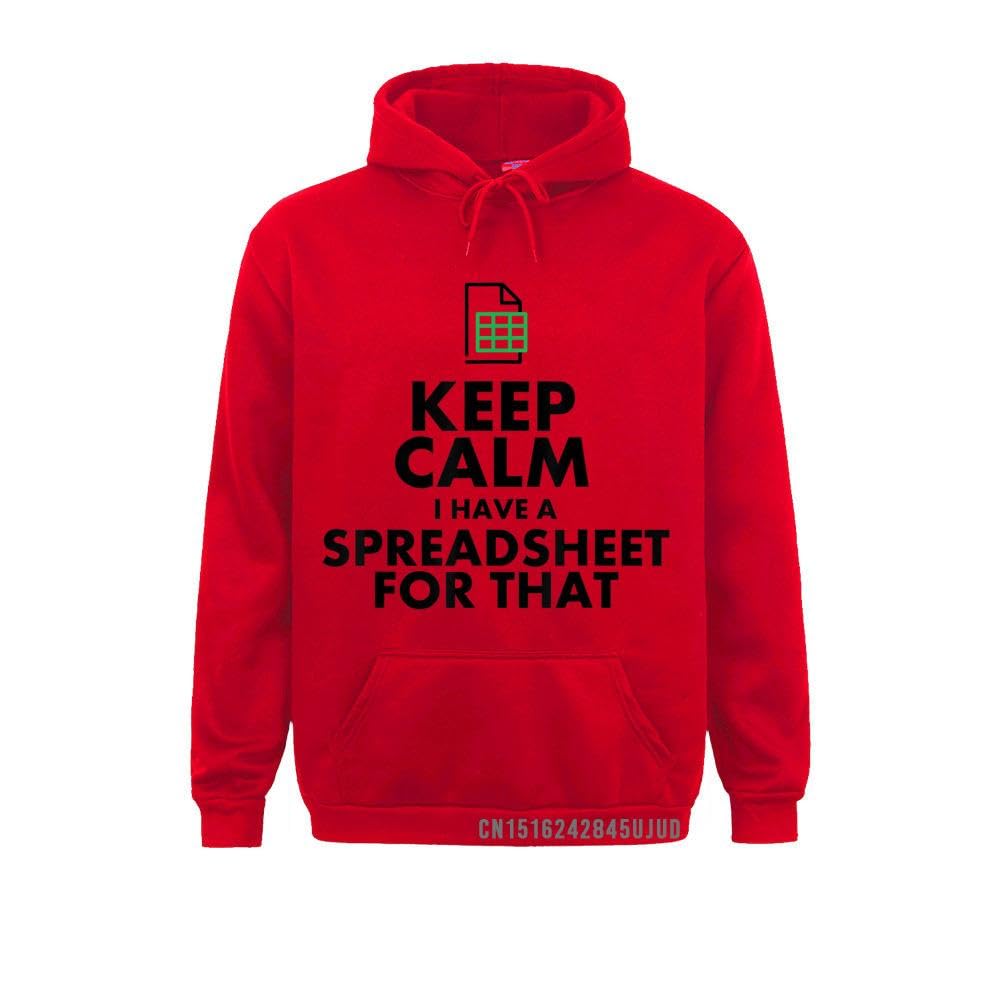 GenericFashion Shirts Excel Spreadsheets Gift Accountant Men Women Pullover 2023 Women Sweatshirts England Style Hoodies Ostern Day (Red, L)