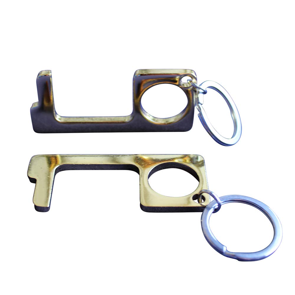 Gold No Touch Anti Viral Brass Door Opener Contactless Tool