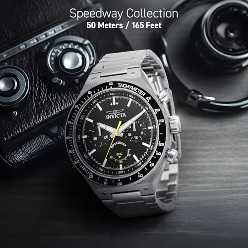 Image of Invicta Speedway Quartz Black Dial Watch for Men - 49376